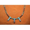 Collier os et turquoises Kingman