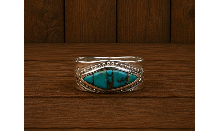 Bague turquoise Kingman Taille 56