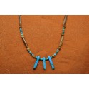 Collier os et turquoises Kingman