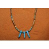 Collier os et turquoises Kingman