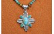 Collier croix Zia et turquoises