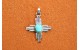Pendentif croix Zia et turquoise