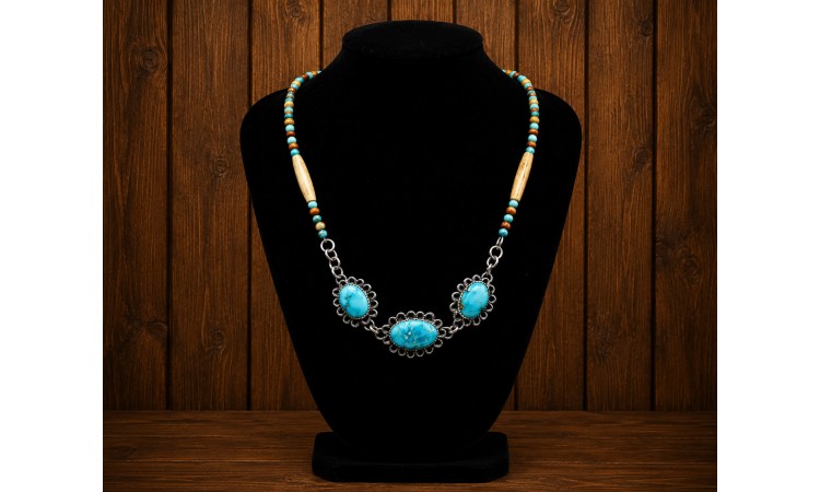 Sierra Blue turquoise Necklace