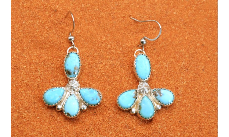 Boucles d'oreilles turquoises