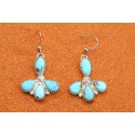 Boucles d'oreilles turquoises