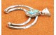 Pendentif Naja turquoise