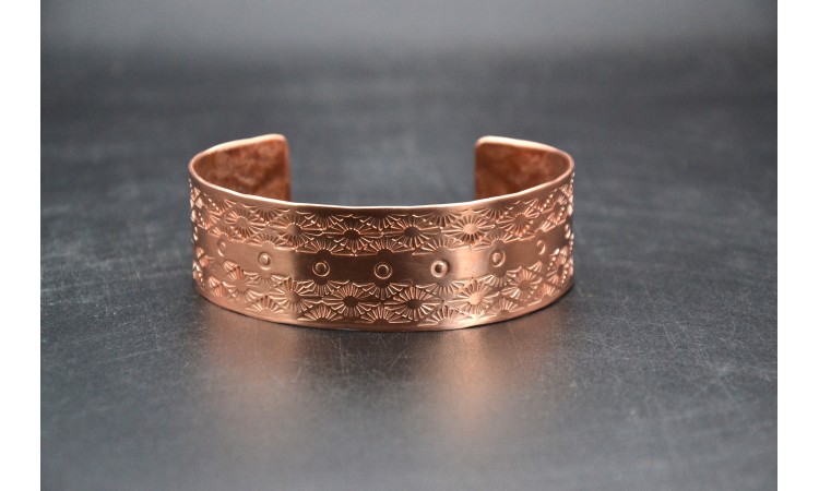 Bracelet cuivre symbole du soleil