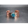Bracelet cuivre et turquoise Kingman