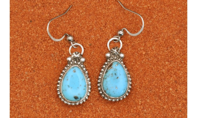 Boucles d'oreilles turquoises Kingman