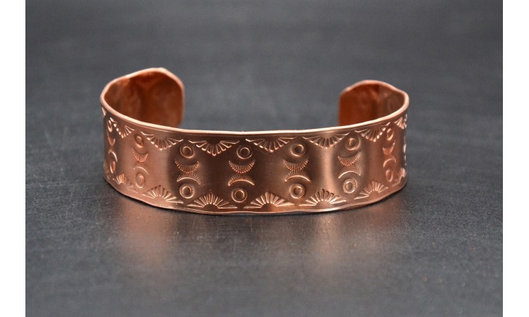 Bracelet cuivre symbole du soleil