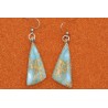Boucles d'oreilles jaspe océan