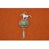 Pendentif turquoise et cheval