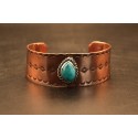 Bracelet cuivre et turquoise