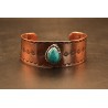 Bracelet cuivre et turquoise