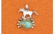 Pendentif cheval et turquoise
