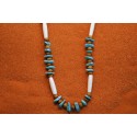 Collier os et turquoises Kingman