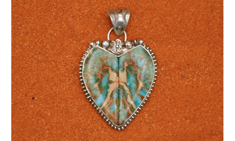 Pendentif jaspe océan