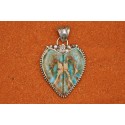 Pendentif jaspe océan